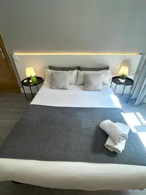 Cama o camas de una habitación en Centric 3ºI