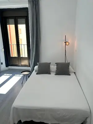 Cama o camas de una habitación en Centric 3ºI