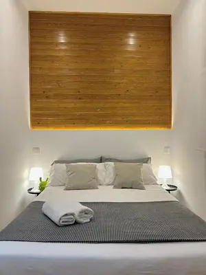 Cama o camas de una habitación en Centric 1ºD