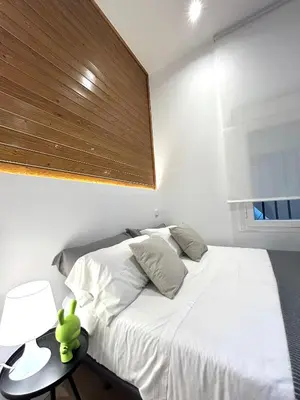Cama o camas de una habitación en Centric 1ºD