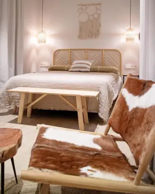 Cama o camas de una habitación en Casa du Soleil Hostal Boutique