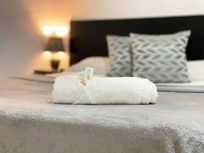 Cama o camas de una habitación en Apartamento en la calle Hortaleza de Madrid Centro