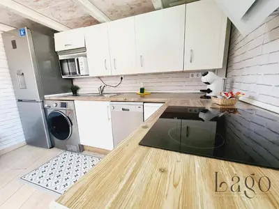 Una cocina o zona de cocina en Ático con terraza en el centro de Madrid