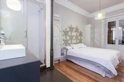 Cama o camas de una habitación en La Casa de La Luna