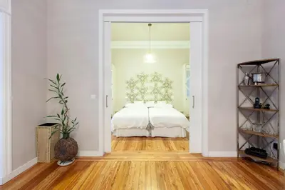 Cama o camas de una habitación en La Casa de La Luna