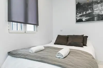 Cama o camas de una habitación en Acogedor estudio en la Calle Encomienda