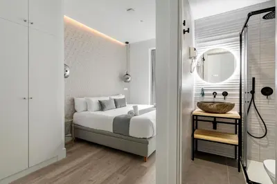 Cama o camas de una habitación en Dobo Marco Polo