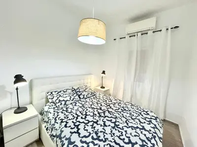 Cama o camas de una habitación en Centro Ronda de Segovia Aparment