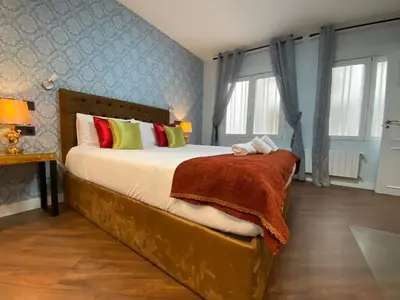 Cama o camas de una habitación en Plaza España - Apartamento en el Centro