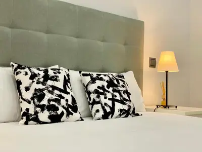 Cama o camas de una habitación en Charming Atocha II - Estancias temporales