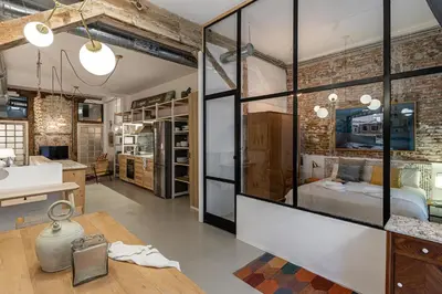 Una cocina o zona de cocina en Waou Art Loft La Latina