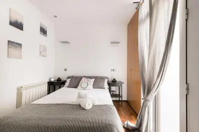 Cama o camas de una habitación en El Olivar de la Paz Madrid Centro