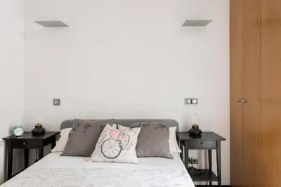 Cama o camas de una habitación en El Olivar de la Paz Madrid Centro