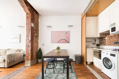 Una cocina o zona de cocina en El Olivar de la Paz Madrid Centro