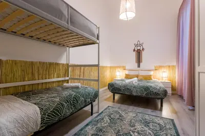 Cama o camas de una habitación en Social - Coliving & Coworking - Madrid