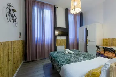 Cama o camas de una habitación en Social - Coliving & Coworking - Madrid