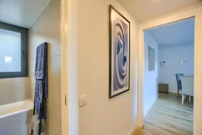 Un baño de 2B2B Deluxe apartment - Jardines de Cuatro Caminos - Business District - Santiago Bernabéu