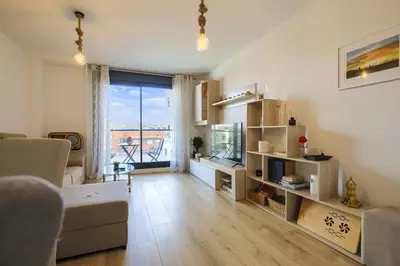 Zona de estar de 2B2B Deluxe apartment - Jardines de Cuatro Caminos - Business District - Santiago Bernabéu