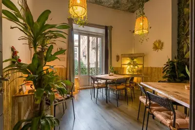 Zona de estar de Social - kitchen home - apartment Madrid
