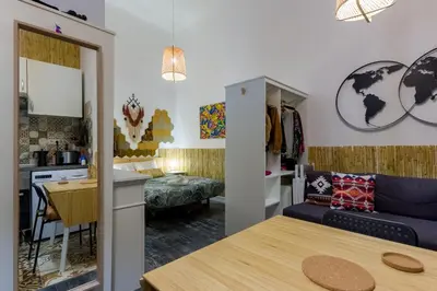 Zona de estar de Social - kitchen home - apartment Madrid