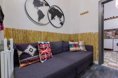 Zona de estar de Social - kitchen home - apartment Madrid