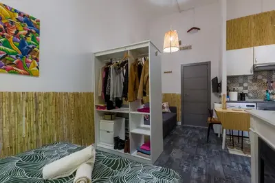 Una cocina o zona de cocina en Social - kitchen home - apartment Madrid