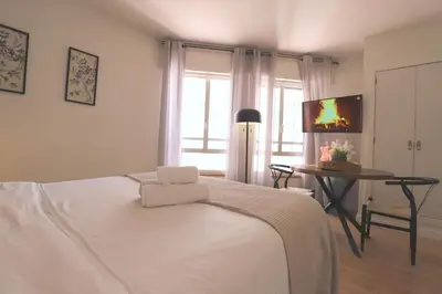 Cama o camas de una habitación en Edificio Leganitos