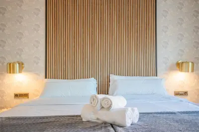 Cama o camas de una habitación en Edificio Leganitos