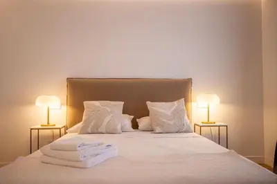 Cama o camas de una habitación en Edificio Leganitos