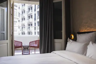 Cama o camas de una habitación en Letoh Letoh Gran Vía