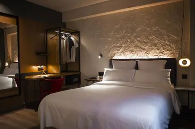 Cama o camas de una habitación en Letoh Letoh Gran Vía
