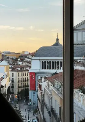 Vista general de Madrid o vista desde el apartamento
