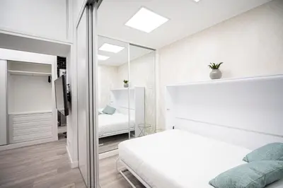 Cama o camas de una habitación en Moncloa Apartment