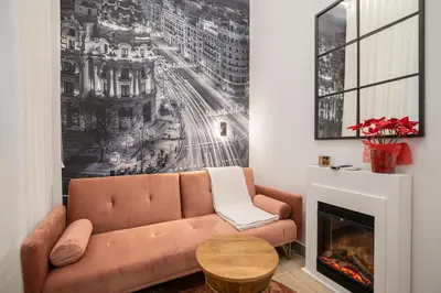 Zona de estar de For You Rentals New Duplex Apartment TEMPORAL Chamberí-Arapiles BDG460