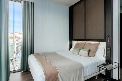 Cama o camas de una habitación en Akeah Hotel Gran Vía