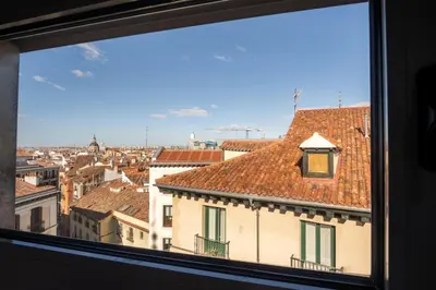 Vista general de Madrid o vista desde el apartamento
