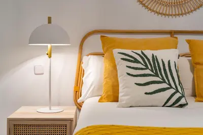 Cama o camas de una habitación en Modern Refurbished-1Bed 1.5Baths-DeliciasAtocha