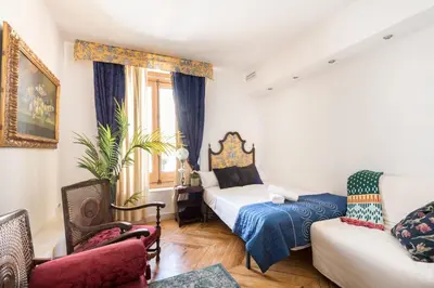 Cama o camas de una habitación en La Casa de Postas