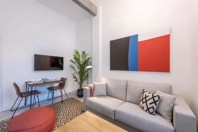 Zona de estar de Apartamento con estilo en la Elipa