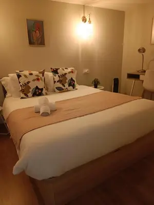 Cama o camas de una habitación en Apartamento Retiro