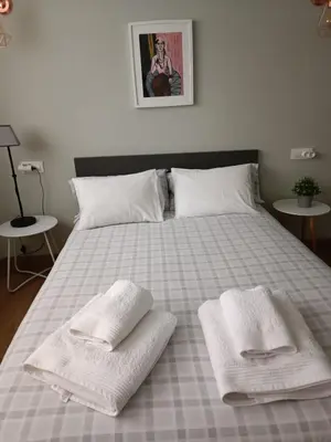 Cama o camas de una habitación en Apartamento Retiro