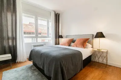 Cama o camas de una habitación en Moderno y Luminoso - Heros