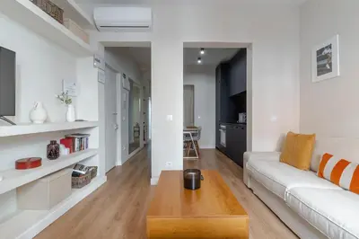 Zona de estar de Centric- 2Bd 1Bth furnished - Chueca
