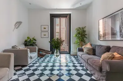 Zona de estar de Stylish centric- 2Bd 2Bth -city center
