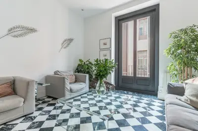 Zona de estar de Stylish centric- 2Bd 2Bth -city center