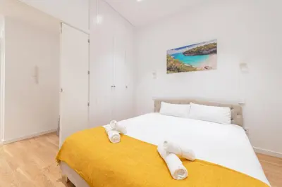 Cama o camas de una habitación en Bright and elegant 3Dorm 2Bath - La Latina