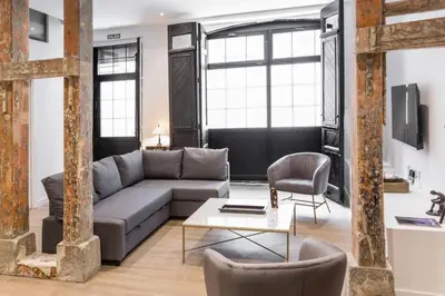 Zona de estar de Stylish renovated apt - 2BD2BTH -Chamberí