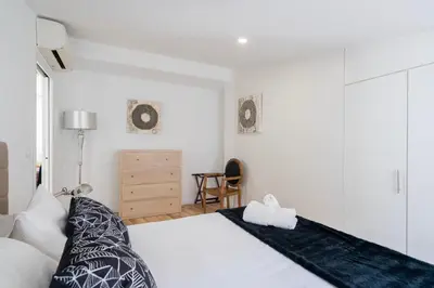Cama o camas de una habitación en For You Rentals Precioso Apartamento TEMPORAL Preciados PRE105B