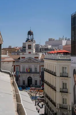 Vista general de Madrid o vista desde el apartamento