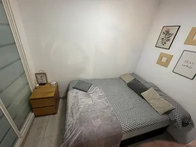 Cama o camas de una habitación en Céntrico y precioso apartamento en madrid